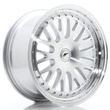 Cerchio in Lega JAPAN RACING JR10 18x8.5 ET20-45 con foratura su misura Silver Machined Face