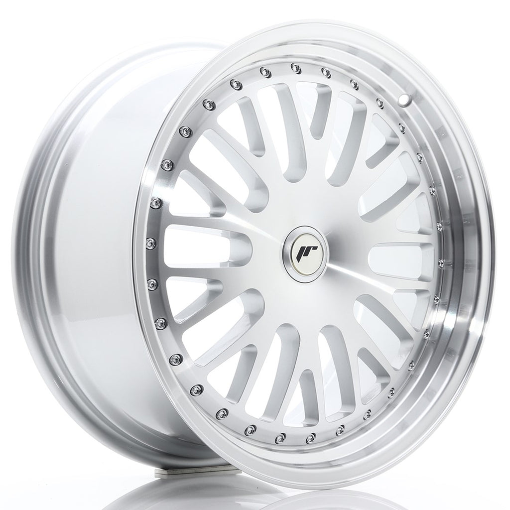 Cerchio in Lega JAPAN RACING JR10 19x8,5 ET20-35 con foratura su misura Silver Machined Face