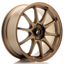 Load image into Gallery viewer, Cerchio in Lega JAPAN RACING JR5 18x8 ET35 5H con foratura su misura Dark Anodized Bronze
