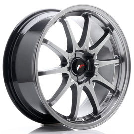 Cerchio in Lega JAPAN RACING JR5 18x8 ET35 5H con foratura su misura Hyper Black