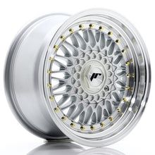 Load image into Gallery viewer, Cerchio in Lega JAPAN RACING JR9 16x8 ET25 con foratura su misura Silver w/ Machined Lip