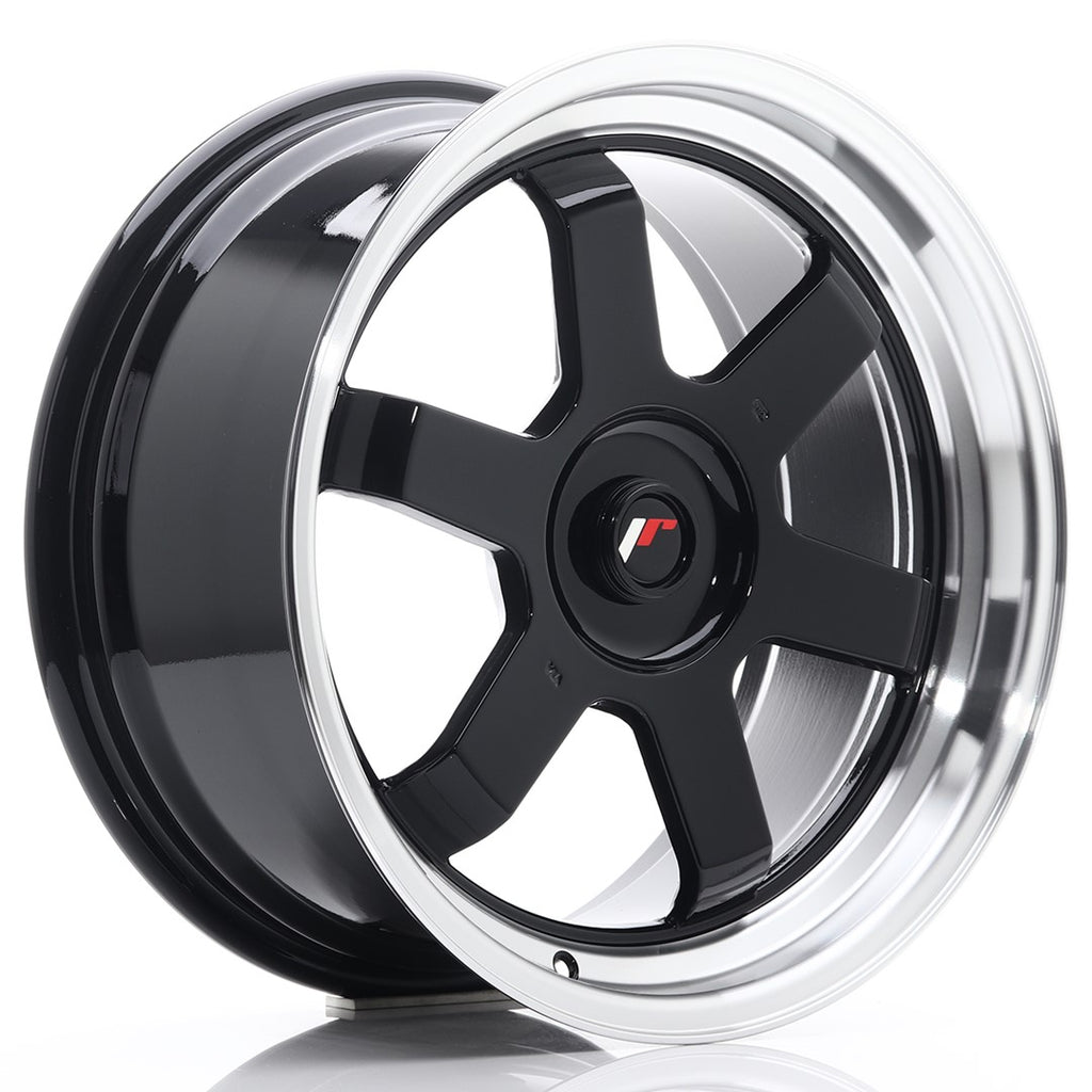 Cerchio in Lega JAPAN RACING JR12 17x8 ET35 con foratura su misura Gloss Black