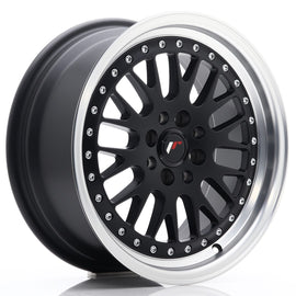 Cerchio in Lega JAPAN RACING JR10 16x7 ET30 4x100/108 Matt Black w/ Machined Lip