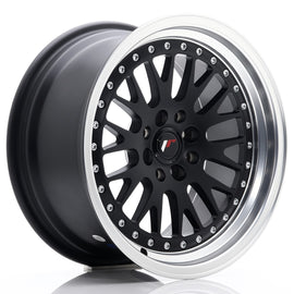Cerchio in Lega JAPAN RACING JR10 16x8 ET20 4x100/108 Matt Black w/ Machined Lip