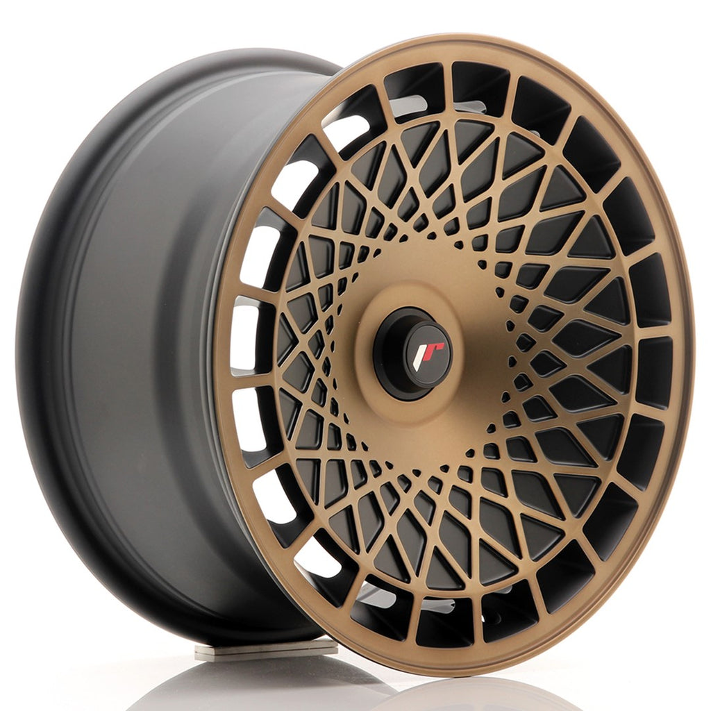 Cerchio in Lega JAPAN RACING JR14 16x8 ET25 con foratura su misura Black Bronze Finish