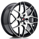 Cerchio in Lega JAPAN RACING JR18 18x7.5 ET35-42 con foratura su misura 5H Black Machined