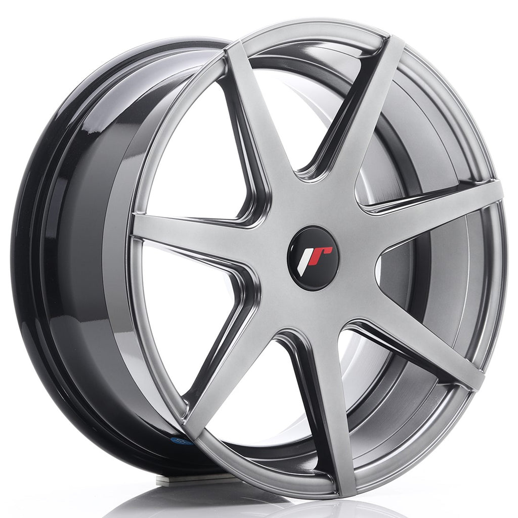 Cerchio in Lega JAPAN RACING JR20 18x8,5 ET25-40 con foratura su misura Hyper Black