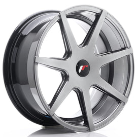 Cerchio in Lega JAPAN RACING JR20 18x8,5 ET25-40 con foratura su misura Hyper Black