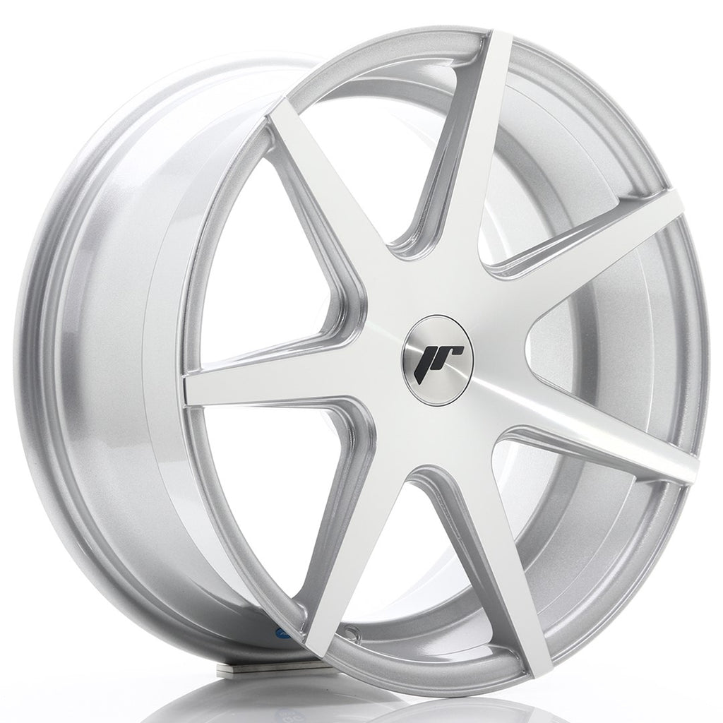 Cerchio in Lega JAPAN RACING JR20 18x8,5 ET25-40 con foratura su misura Silver Machined Face