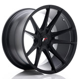 Cerchio in Lega JAPAN RACING JR21 19x11 ET15-30 5H con foratura su misura Matt Black