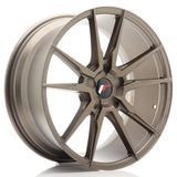 Cerchio in Lega JAPAN RACING JR21 19x8.5 ET35-43 5H con foratura su misura Matt Bronze