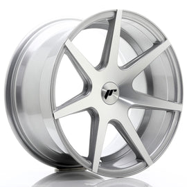 Cerchio in Lega JAPAN RACING JR20 18x9.5 ET20-40 con foratura su misura Silver Machined Face