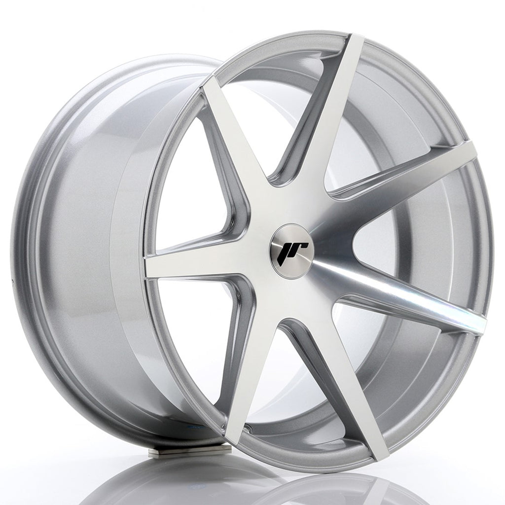 Cerchio in Lega JAPAN RACING JR20 19x11 ET25-40 5H con foratura su misura Silver Machined