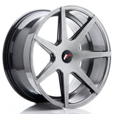 Cerchio in Lega JAPAN RACING JR20 19x9.5 ET20-40 con foratura su misura Hyper Black