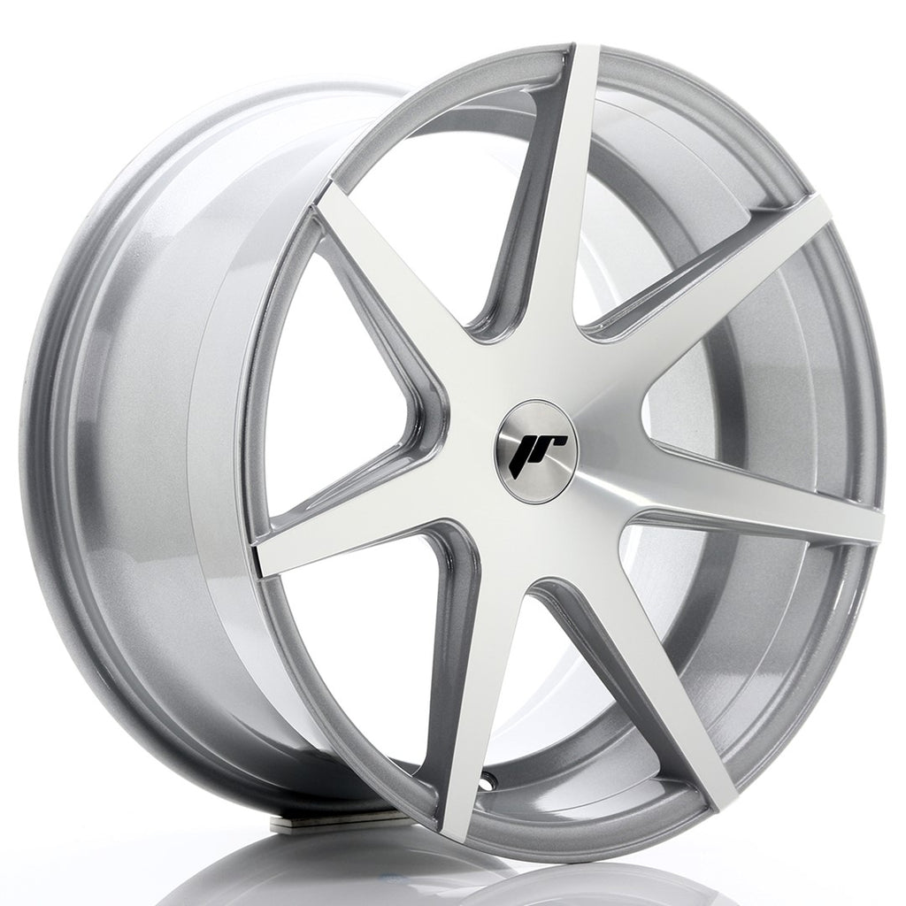 Cerchio in Lega JAPAN RACING JR20 19x9.5 ET20-40 con foratura su misura Silver Machined