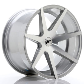 Cerchio in Lega JAPAN RACING JR20 20x11 ET20-30 5H con foratura su misura Silver Machined Face