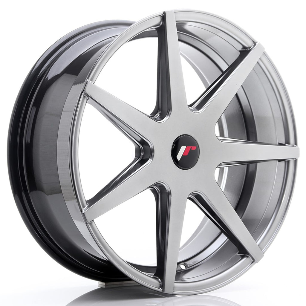 Cerchio in Lega JAPAN RACING JR20 20x8.5 ET20-40 5H con foratura su misura Hyper Black