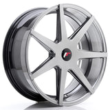 Cerchio in Lega JAPAN RACING JR20 20x8.5 ET20-40 5H con foratura su misura Hyper Black