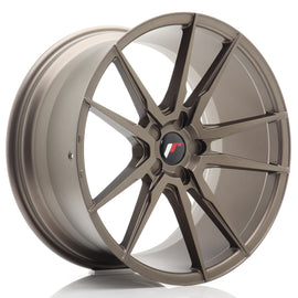 Cerchio in Lega JAPAN RACING JR21 20x10 ET20-40 5H con foratura su misura Matt Bronze
