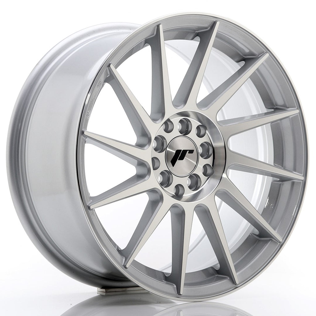 Cerchio in Lega JAPAN RACING JR22 17x8 ET35 4x100/114 Silver Machined Face