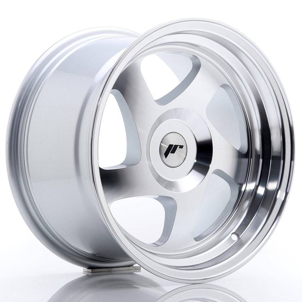 Cerchio in Lega JAPAN RACING JR15 16x9 ET20 con foratura su misura Silver Machined Face
