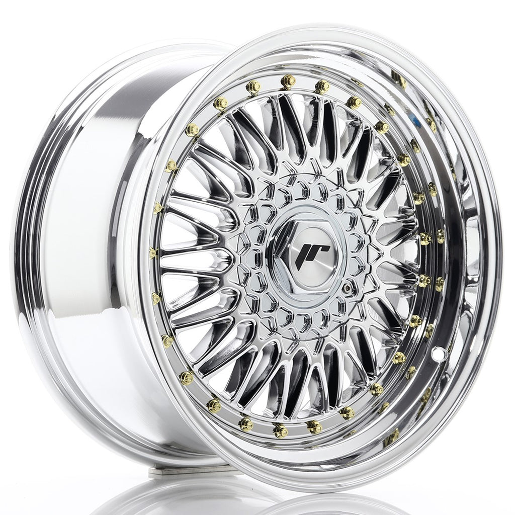 Cerchio in Lega JAPAN RACING JR9 17x8.5 ET20-35 con foratura su misura Chrome