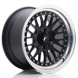 Cerchio in Lega JAPAN RACING JR10 15x8 ET20 4x100/108 Matt Black w/ Machined Lip
