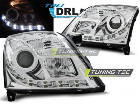 Fari Anteriori OPEL VECTRA C 04.02-08.05 TRU DRL CHROME