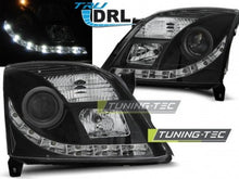 Carica l&#39;immagine nel visualizzatore di Gallery, Fari Anteriori OPEL VECTRA C 04.02-08.05 TRU DRL BLACK