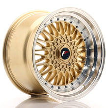 Load image into Gallery viewer, Cerchio in Lega JAPAN RACING JR9 17x10 ET20 con foratura su misura Gold w/ Machined Lip