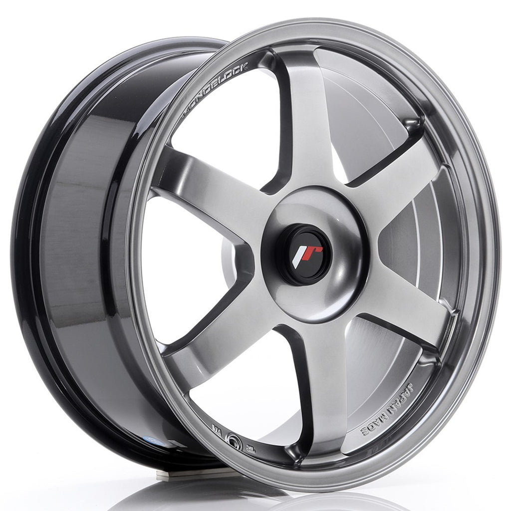 Cerchio in Lega JAPAN RACING JR3 18x8,5 ET25-42 con foratura su misura Hyper Black