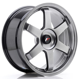 Cerchio in Lega JAPAN RACING JR3 18x8,5 ET25-42 con foratura su misura Hyper Black