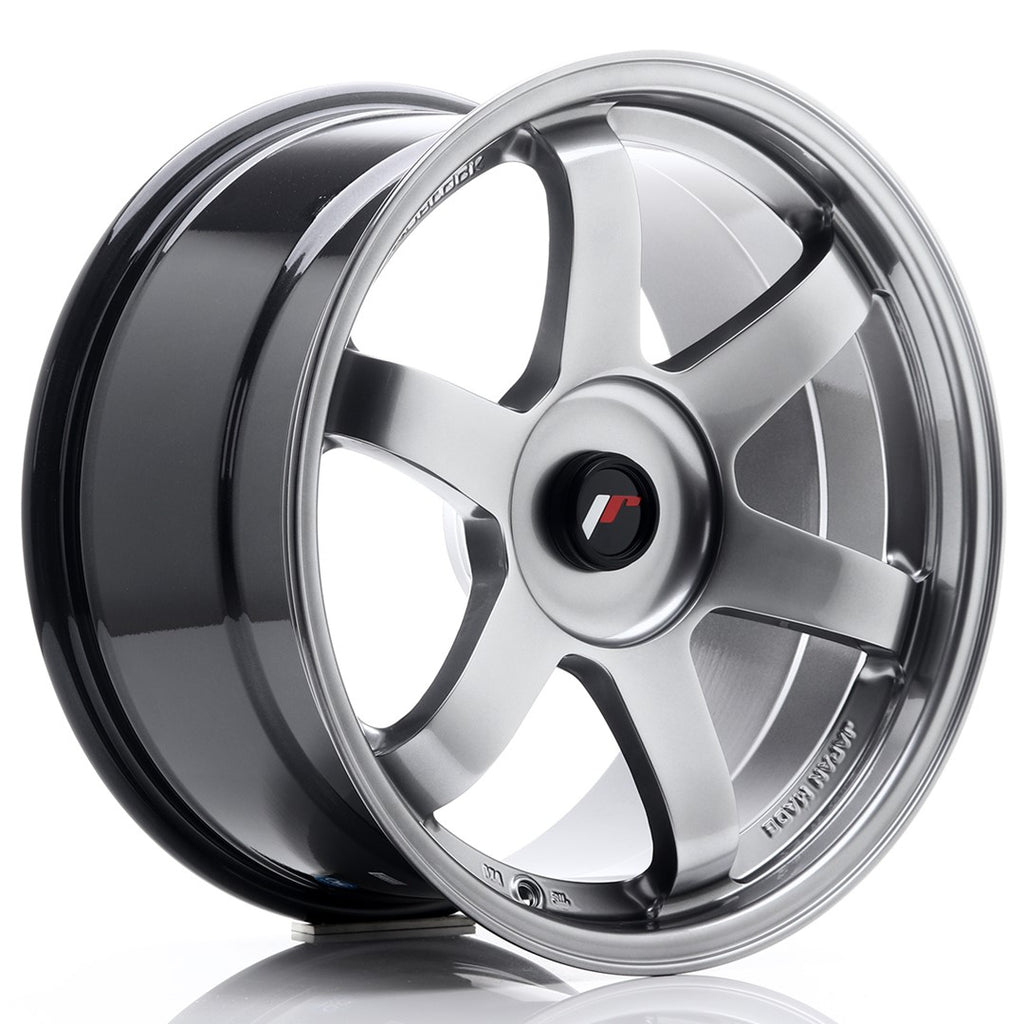 Cerchio in Lega JAPAN RACING JR3 18x9,5 ET22-38 con foratura su misura Hyper Black