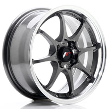 Load image into Gallery viewer, Cerchio in Lega JAPAN RACING JR5 15x7 ET35 4x100 Gun Metal w/ Machined Lip
