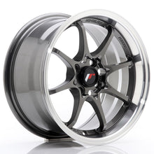 Carica l&#39;immagine nel visualizzatore di Gallery, Cerchio in Lega JAPAN RACING JR5 15x8 ET28 4x100 Gun Metal w/Machined Lip