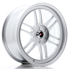 Cerchio in Lega JAPAN RACING JR7 18x8 ET35 5H con foratura su misura Silver