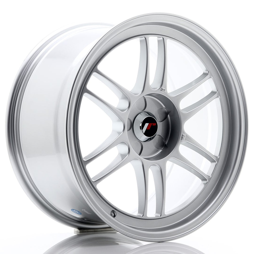 Cerchio in Lega JAPAN RACING JR7 18x9 ET35 5H con foratura su misura Silver