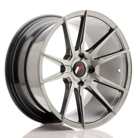 Cerchio in Lega JAPAN RACING JR21 18x9.5 ET30-40 4H con foratura su misura Hyper Black