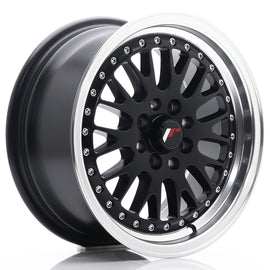 Cerchio in Lega JAPAN RACING JR10 15x7 ET30 4x100/108 Matt Black w/ Machined Lip