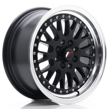 Carica l'immagine nel visualizzatore di Gallery, Cerchio in Lega JAPAN RACING JR10 15x7 ET30 4x100/108 Matt Black w/ Machined Lip