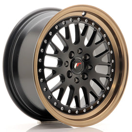 Cerchio in Lega JAPAN RACING JR10 16x7 ET30 4x100/108 Matt Black w/ Bronze Lip