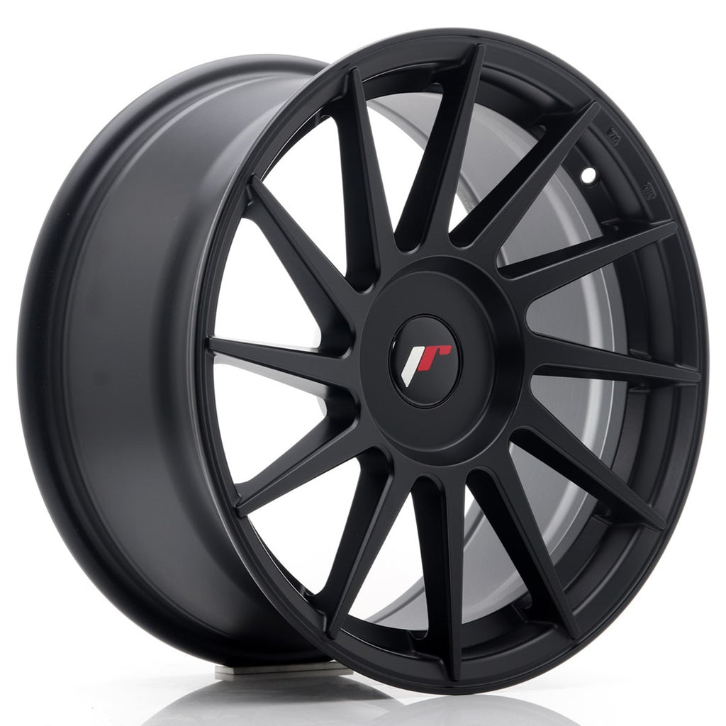 Cerchio in Lega JAPAN RACING JR22 17x8 ET25-35 con foratura su misura Matt Black