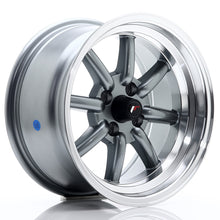 Load image into Gallery viewer, Cerchio in Lega JAPAN RACING JR19 15x8 ET0 4x100 Gun Metal w/ Machined Lip