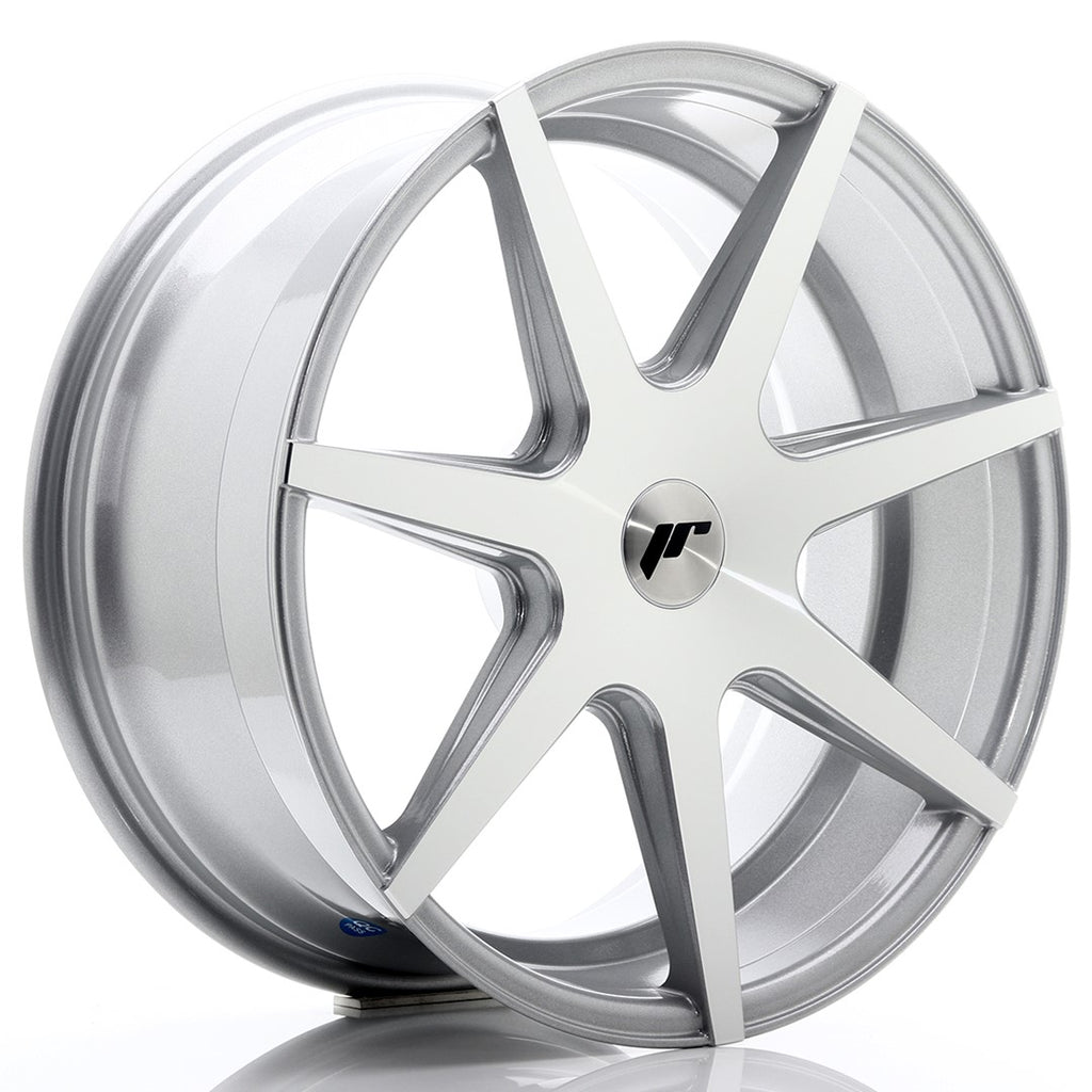 Cerchio in Lega JAPAN RACING JR20 19x8.5 ET20-40 con foratura su misura Silver Machined