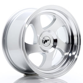 Cerchio in Lega JAPAN RACING JR15 15x8 ET20 con foratura su misura Silver Machined Face