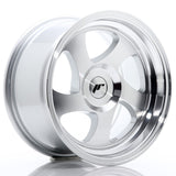 Cerchio in Lega JAPAN RACING JR15 15x8 ET20 con foratura su misura Machined Silver
