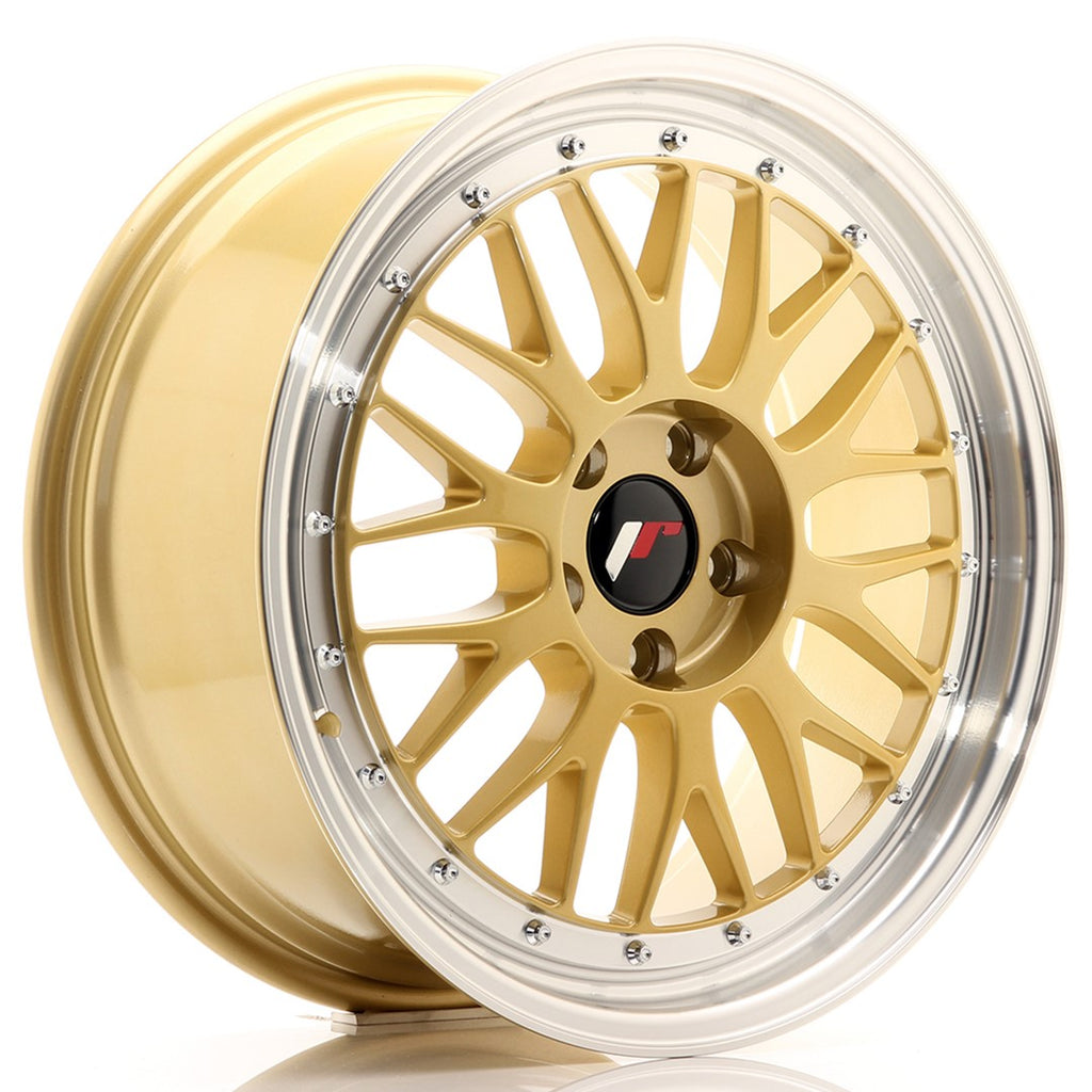 Cerchio in Lega JAPAN RACING JR23 18x8 ET40 5x112 Gold w/Machined Lip