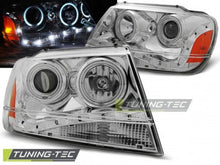 Carica l&#39;immagine nel visualizzatore di Gallery, Fari Anteriori CHRYSLER JEEP GRAND CHEROKEE 99-05.05 DAYLIGHT CHROME