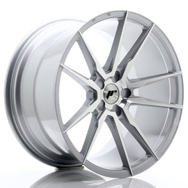 Cerchio in Lega JAPAN RACING JR21 20x11 ET30-50 5H con foratura su misura Silver Machined Face