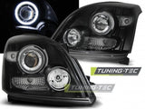 Fari Anteriori TOYOTA LAND CRUISER 120 03-09 ANGEL EYES BLACK CCFL